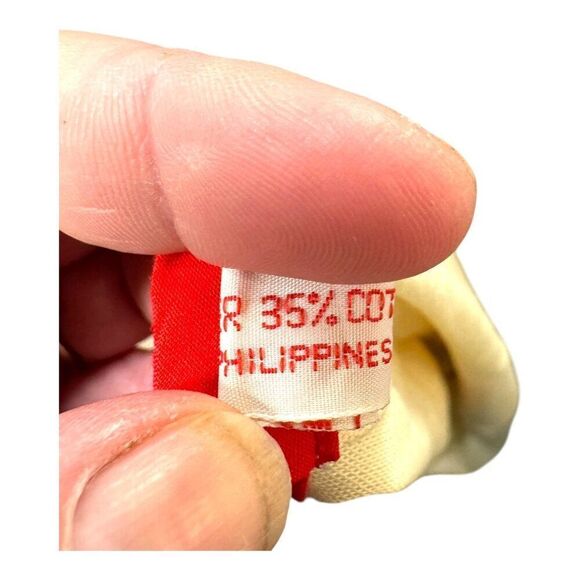 Vintage Christmas Goose & Bear Cottage Retro Tree Skirt 43” Round Cotton READ - Picture 12 of 13